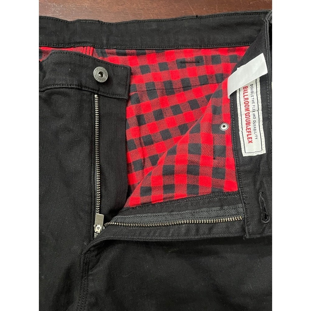 NWT Duluth Trading Co Doubleflex Black Jeans Work Flex Standard Fit 38x30 - Picture 3 of 12